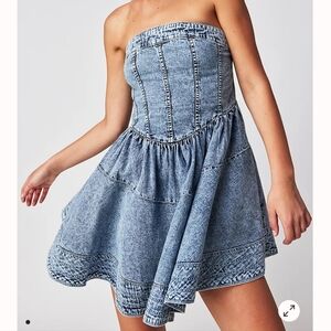 Free People Candace Corset Mini Dress